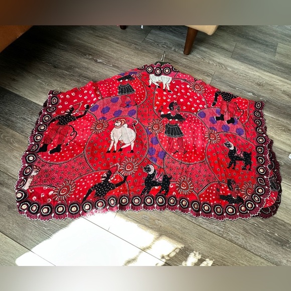 💝Vintage. Shivan & Narresh Patu Series 100% viscose  unique kimono one size. - Picture 4 of 11